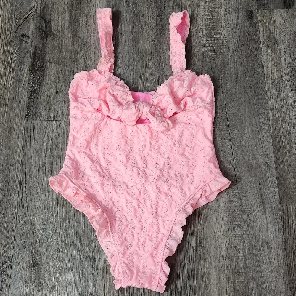 New!Frankie's‎ Bikinis Lucia Eyelet One Piece Swimsuit